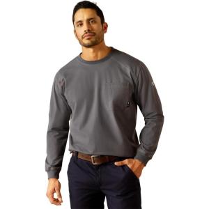 Ariat Mens Fr Pima T-Shirt(Charcoal Grey)