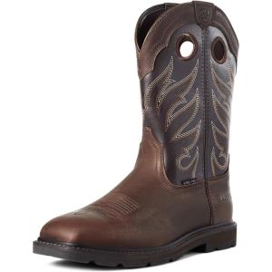 Ariat Men’s Groundwork Wide Square Toe Steel Toe(Brown)