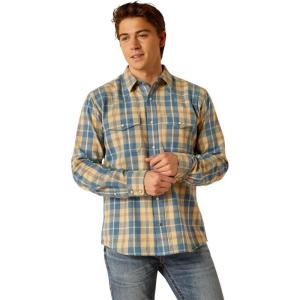 Ariat Mens Holin Retro Fit Shirt(Pale Khaki)