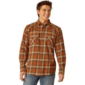 Ariat Mens Holin Retro Fit Shirt(Roasted Pecan)