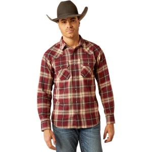 Ariat Mens Holin Retro Fit Shirt(Windsor Wine)
