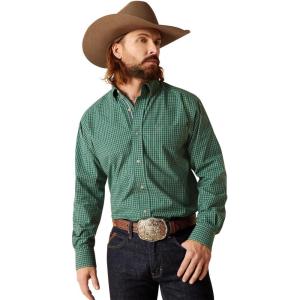 Ariat Men’s Pro Series Gradon Classic Fit Shirt(Pineneedle)
