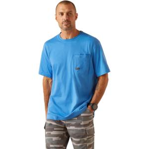 Ariat Men’s Rebar Short Sleeve Crew(Campanula)