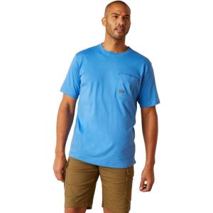 Ariat Men’s Rebar Short Sleeve Crew(Campanula/Grey Camo)