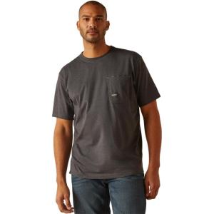 Ariat Men’s Rebar Short Sleeve Crew(Charcoal/Mexico)