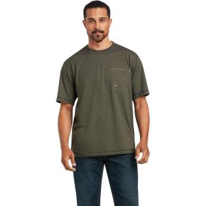 Ariat Men’s Rebar Short Sleeve Crew(Sage Heather)