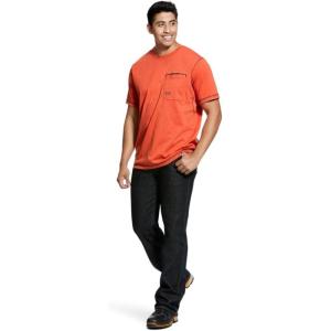 Ariat Men’s Rebar Short Sleeve Crew(Volcanic Heather)