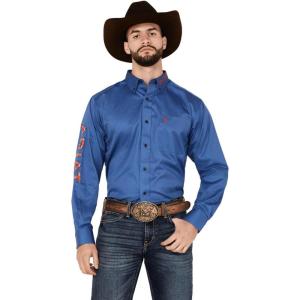 Ariat Men’s Team Logo Twill Classic Fit Shirt(Bright Cobalt)