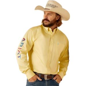 Ariat Men’s Team Logo Twill Classic Fit Shirt(Frozen Sun)
