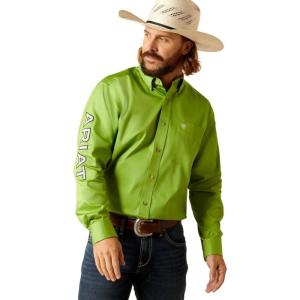 Ariat Men’s Team Logo Twill Classic Fit Shirt(Parakeet)