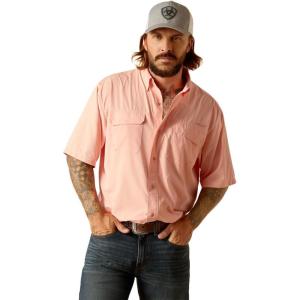 Ariat Mens Ventek Blue Outbound Shirt(Apricot Blush)