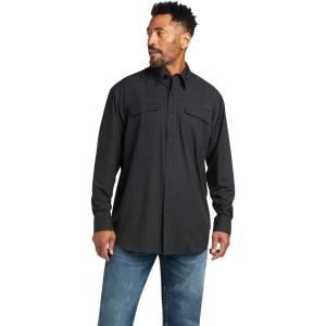 Ariat Mens Ventek Blue Outbound Shirt(Black)