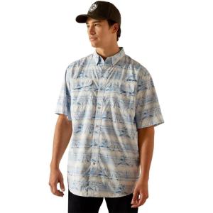 Ariat Mens Ventek Blue Outbound Shirt(Blue Dawn)