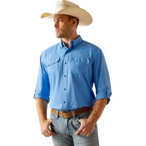 Ariat Mens Ventek Blue Outbound Shirt(Marina)