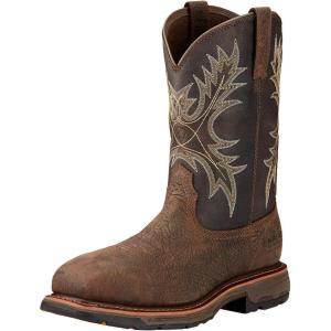 Ariat Men’s Workhog SQ Toe ST Work Boot(Brown)