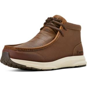 Ariat Men’s Workhog SQ Toe ST Work Boot(Brown Crocodile Print/Rustic Brown)