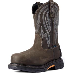 Ariat Men’s Workhog Xt Tumbleweed Waterproof Carbon Toe Work Boot(Iron Coffee)
