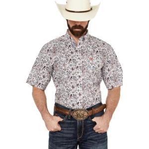 Ariat Men’s Wrinkle Free Whitaker Classic Fit Shirt(Peacoat)