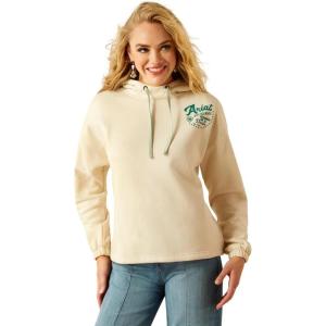 Ariat (WSL Womens Black Leopard Essential Hoodie(Summer Sand)
