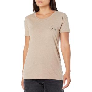 Ariat Womens Ariat Denim Label T-Shirt(Oatmeal Heather/Ariat Durango Desert)