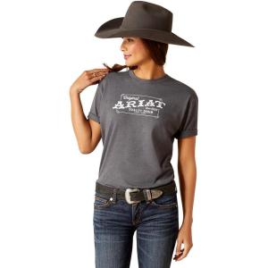 Ariat Womens Ariat Denim Label T-Shirt(Titanium)