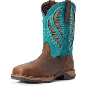 Ariat Women’s Darlin Work Boot(Chocolate Chip/Turquoise)