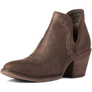 Ariat Women’s Encore R Toe Western Boot(Dusted Brown)