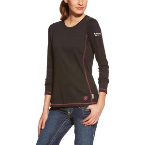 Ariat Women’s Flame Resistant Polartec Powerdry Top(Black)