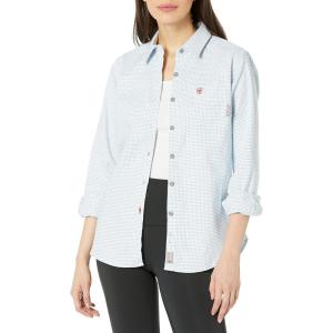 Ariat Women’s Flame Resistant Work Shirt(White_windowpane)