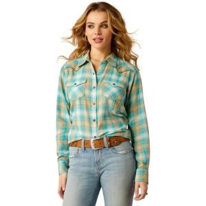 Ariat Womens Fr Tillie Snap Work Shirt(Breeze Plaid)