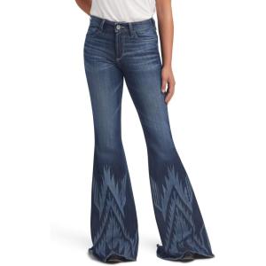 Ariat Womens High Rise Chimayo Extreme Flare Jean(Blue)