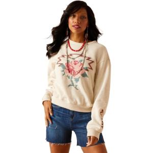 Ariat Women’s Home Sweet Home Sweatshirt(Oatmeal Heather)