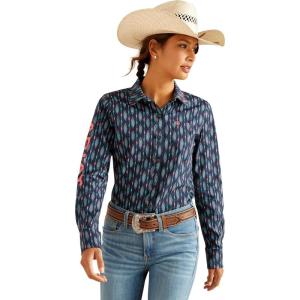 Ariat Womens Kirby Pro Tawny Port Shirt(Backwoods Ikat)