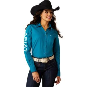 Ariat Womens Kirby Pro Tawny Port Shirt(Ocean Depths)