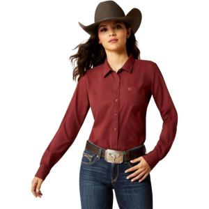 Ariat Womens Kirby Pro Tawny Port Shirt(Tawny Port)