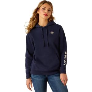 Ariat Womens Logo 2.0 Rose Wine Hoodie(Black Iris)