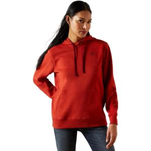 Ariat Womens Logo 2.0 Rose Wine Hoodie(Ketchup)