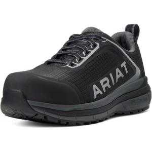 Ariat Women`s Outpace Black Composite Toe Work Shoe(Black/Charcoal)