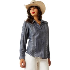 Ariat Women’s Real Billie Jeans Shirt(Med Blue Chambray)