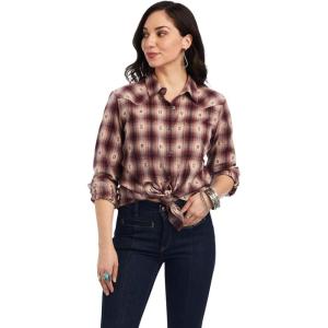 Ariat Women’s Real Billie Jeans Shirt(Nostalgia Rose Dobby Plaid)