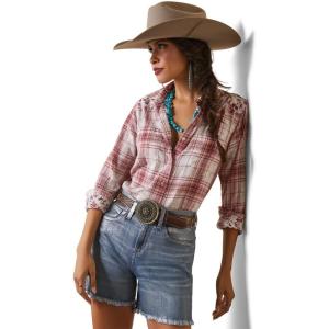 Ariat Women’s Real Billie Jeans Shirt(Willa Plaid Floral)