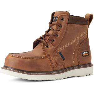 Ariat Women’s Rebar Wedge Moc Toe Waterproof Work Boot(Aged Honey)