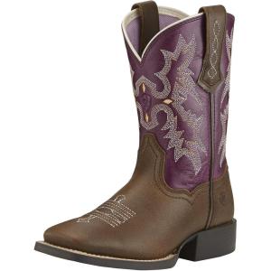 Ariat Women’s Tombstone Wide Square Toe Western Cowboy Boot(Vintage Bomber/Plum)