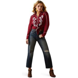 Ariat Women’s Ultra High Rise Tomboy Straight Leg Jeans Bora Bora(Bora Bora)