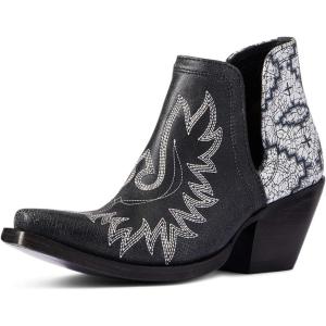 Ariat Women’s White Dixon Boot White(Distressed Black)