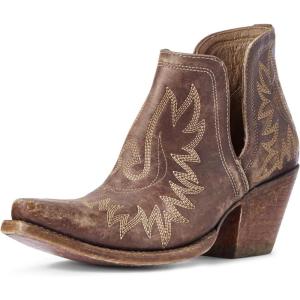 Ariat Women’s White Dixon Boot White(Naturally Distressed Brown)