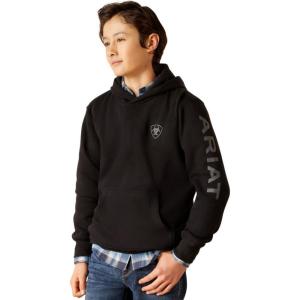 Ariat Youth Boy’s Blue Logo Hoodie(Black)