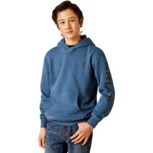 Ariat Youth Boy’s Blue Logo Hoodie(Poseidon)