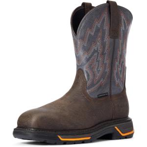 Ariat mens Big Rig Composite Toe Work Boot(Iron Coffee/Slate)