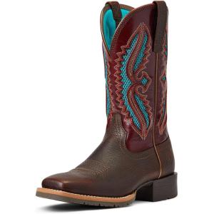 Ariat womens Hybrid Rancher Venttek 360° Western BootWestern Boot(Brown Oiled Rowdy/Rouge)